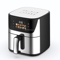 AOJA 2025 Four à air fryer numérique coloré le plus populaire, grande capacité de 8 L, avec grand panier, appareils de cuisine intelligents