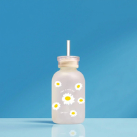 Bouteille d'eau en verre borosilicate 350ML 500ML 750ML, sans BPA, résistante à -20 à 150 degrés Celsius, pour les voyages, la cuisine, les infusions de fruits, à large ouverture