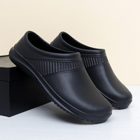 Chaussures de chef imperméables et antidérapantes pour hommes, usage hôtelier, cuisine et usine, résistantes à l'usure et à l'huile, modèle 596