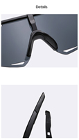 Nouvelles lunettes de soleil colorées UV400 pour hommes et femmes, monture PC, cyclisme en plein air, lunettes de sport monobloc