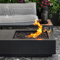 MEISU.CH Brasero d'extérieur en terre cuite à combustion efficace, sans fumée, pour cuisson BBQ, compatible bois/gaz/alkohol