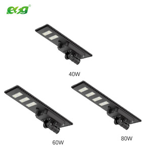 ไฟถนนโซลาร์เซลล์ ESG LED 60W 80W ออลอินวัน สำหรับภายนอกอาคาร ตัวเรือนอะลูมิเนียม กันน้ำ IP65 ความสว่างสูง 40/60/80W แบบรวมพลังงานแสงอาทิตย์ - Product Image 3