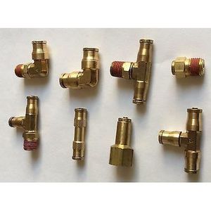 Brass Plumbing Fittings 40mm Maximum Diameter Industrial Grade CNC Machined For Hose Connections - Product Image 4