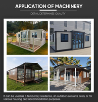 Maison conteneur préfabriquée extensible, structure en acier haute résistance, résistante aux intempéries, maison modulaire pour hôtel de villégiature, cabane