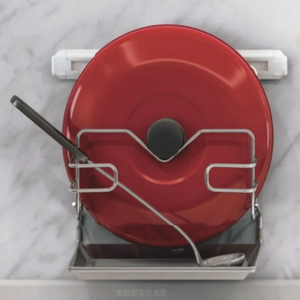 Premium quality Enamel compatible lid rack Hot selling Space-saving lid <b>holder</b> - Product Image 3