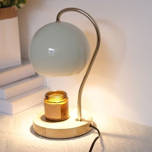 Lampe chauffe-cire en métal à col de cygne, diffuseur de parfum en fer forgé à intensité variable, couleur crème, décor de chambre réglable, avec minuterie, Nouveauté 2026 - Product Image 6