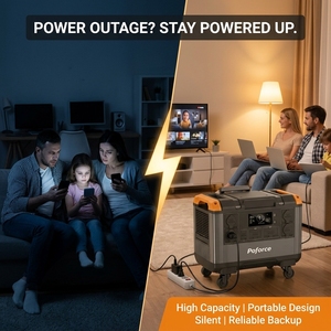 Générateur Solaire Portable 3000W 2688Wh LiFePO4, Station d'Énergie de Secours pour la Maison et les Entreprises (Sud) - Product Image 1
