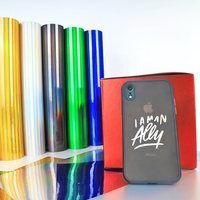 Vinyle holographique irisé Guangyintong auto-adhésif avec adhésif haute adhérence pour les autocollants de casque de moto