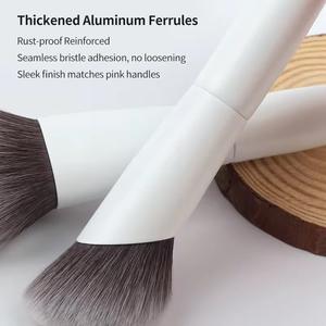 Ensemble de pinceaux de maquillage haut de gamme YRX, marque privée professionnelle, luxe, 12 pièces, durable, rose - Product Image 6