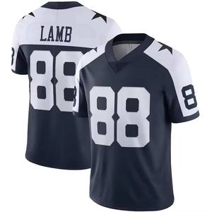 Maglie da calcio Dallas VP maglie limitate 4 Dak Prescott 88 CeeDee agnello 11 Micah Parsons cucito <span class=keywords><strong>squadra</strong></span> di Football americano corto - Product Image 1