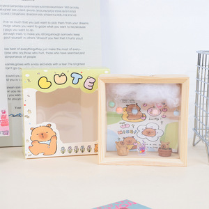 Luce notturna ornamento Kapibara nuvola fai da te perline colorate luce notturna con luce calda acrilico telaio Anime in <span class=keywords><strong>legno</strong></span> derivati - Product Image 2