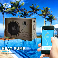 Couronne d'eau fabricant ventes directes nouveau WiFi contrôle Source d'air chauffe-eau pompe à chaleur onduleur adapté à la piscine