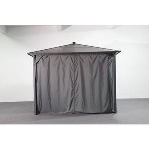 MIA Luxe Acier Extérieur Gazebo Pont Patio Couverture <span class=keywords><strong>Terrasse</strong></span> Cour Étanche Arrière-Cour Hardtop Fer 3x3 Gazebo <span class=keywords><strong>Moustiquaire</strong></span> - Product Image 4