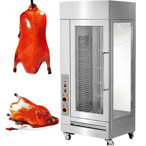 آلة تحميص دجاج آلية وآلة تحميص بطة بكينج دوارة تجارية تباع كالكعك الساخن