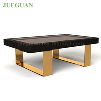 Mesa de Billar Americana de Madera Estilo Guangzhou de 7 pies con Troneras de Cuero