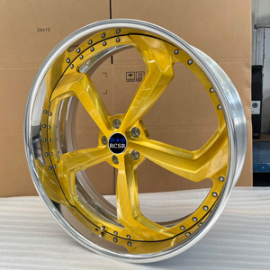 RCSR OEM Llantas Forjadas Plateadas 5x114.3 6x139.7 de 22 24 26 28 Pulgadas, Rines Dorados y Rosados para <span class=keywords><strong>Ford</strong></span> Mustang Chevrolet Bel Air Jeep Willys MB - Product Image 2