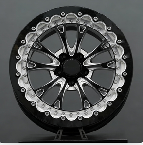 Jantes Beadlock forgées sur mesure, neuves, 2 pièces, <span class=keywords><strong>noir</strong></span> brillant, 5x120 5x114.3 17x10 15x10 15x8, jantes de dragster 15 pouces pour Corvette SUV - Product Image 2