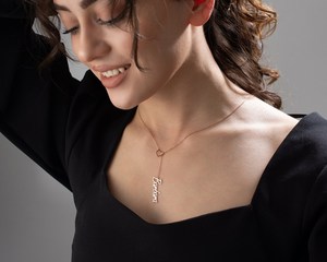 Joyería hecha a mano <span class=keywords><strong>DY</strong></span>, collar de Lariat personalizado, regalo de cumpleaños del Día de la madre, collar con nombre de corazón personalizado - Product Image 6
