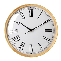 Horloge murale en bois de style nordique, design simple, silencieuse, sans tic-tac, décoration intérieure