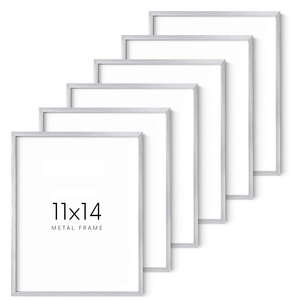 Poster <b>Frame</b> <b>12x18</b> 18x24 24x36 silverLightweight Vertical & Horizontal Wall Hanging Large Picture Snap <b>Frame</b> for Posters - Product Image 1