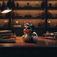 Figur Resin Bebek Pengendara Motor Tengkorak Gaya Gotik, Dekorasi Meja Biker Vintage, Hadiah Koleksi Keren untuk Penggemar Mobil