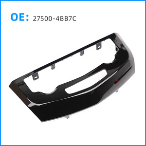 Marco de matrícula para Nissan X-Trail Qashqai 27500 4BB7C, acabado en cromo negro - Product Image 4