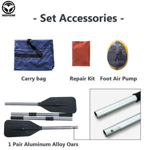 Bateaux gonflables pour 2 personnes, kayak d'<span class=keywords><strong>assaut</strong></span> en PVC <span class=keywords><strong>de</strong></span> 0,9 mm avec pont pneumatique laminé pour les sports nautiques en plein <span class=keywords><strong>air</strong></span>, la pêche, le canoë, le canotage - Product Image 6