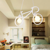 Lampe de plafond en fer forgé de style nordique créatif pour salon, lampe simple coréenne pour chambre à coucher, magasin de vêtements, restaurant