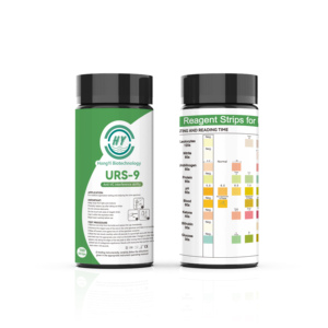 Tiras Reactivas de Alta Precisión 9SG URS-<span class=keywords><strong>9</strong></span> para Análisis de Orina, <span class=keywords><strong>9</strong></span> Parámetros, Papel de Prueba de Orina para UTI, Función Renal, Control Diario - Product Image 6