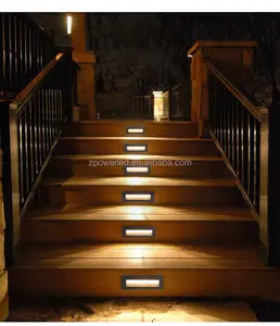 Aluminium gehäuse Innen LED LED Stufen wand leuchte 12V 24V 110V 220V 3W LED Stufen treppe