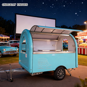 Remolque de Comida Rápida Móvil 2025 con Equipamiento de Cocina Completo, Carrito de Hot Dogs con Parrilla y Freidora - Product Image 1