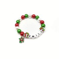 Nouveaux produits 2026 : Magnifiques bracelets perlés faits main avec pendentif renard aux couleurs bonbon pour filles (1 pièce)