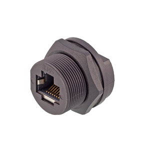 CAZN – <span class=keywords><strong>connecteur</strong></span> <span class=keywords><strong>Ethernet</strong></span> RJ45 à <span class=keywords><strong>Double</strong></span> tête femelle à montage arrière, prise PCB étanche - Product Image 4
