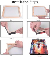 BIGIMAGE personnalisé étiré impressions sur toile Art 16x24/20x28 bricolage décoratif tenture murale abstrait UV décoratif bureau décor à la maison