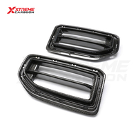 Grille de calandre avant en fibre de carbone sèche XTREME style MP pour BMW M2 G87, grille centrale supérieure du radiateur