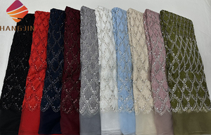 Nouveau <span class=keywords><strong>Tissu</strong></span> en Dentelle Africaine de Luxe 2025, Broderie Florale <span class=keywords><strong>3D</strong></span> Française de Haute Qualité, Dentelle Nigériane Perlée à Paillettes pour Robes de Mariée - Product Image 6