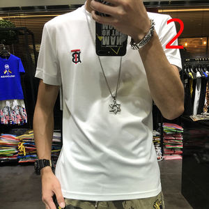 Summer 8630 T-shirt à manches courtes pour hommes <span class=keywords><strong>2022</strong></span> Nouvelle version coréenne de la <span class=keywords><strong>tendance</strong></span> <span class=keywords><strong>Chemise</strong></span> à manches courtes - Product Image 2