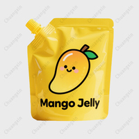 Sac compostable personnalisé de poche de bec de cornue de liquide de boisson 100ml 200ml 350ml poche debout pour l'emballage alimentaire de jus de mangue