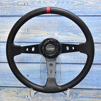 Volant de course en cuir PU de 14 pouces, 350 mm, universel, pour drift, sport, modification de voiture