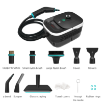 Nettoyeur Vapeur Électrique Haute Température 2500W pour Usage Domestique, 9 Accessoires, 4 Bar, 105 ℃ /221 ℉   Vapeur haute pression