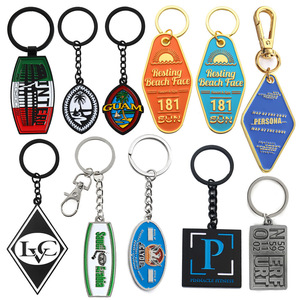 Factory Custom Logo Keyring Cartoon Letter Personalised Key Chain Hard Soft Enamel Metal Keychain