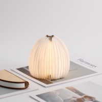 Lampe de nuit LED rechargeable 2026, mini lanterne pliable personnalisée en papier, vase pour la décoration intérieure, promotions commerciales de Pâques
