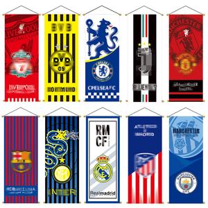 Bandera Colgante de Fútbol para Decoración de Clubes de Fans, Ambiente de Bar, Club, Suministros para Fans, Poliéster - Product Image 1
