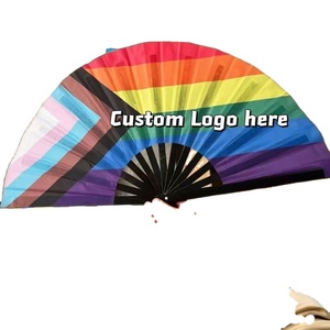 Abanicos de Bambú Grandes y Coloridos de 33 cm (24 Pulgadas) para Danza, Regalo, Festival - Product Image 2