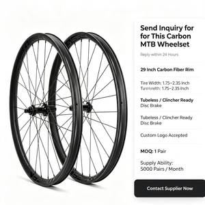 Set di Ruote in Carbonio TOSEEK 29er per MTB, Freno a Disco, Tubeless Clincher, per Bicicletta <span class=keywords><strong>da</strong></span> Montagna XC, Accessori di Ricambio per Ciclismo - Product Image 6