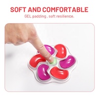 Tapis de souris pour clavier d'ordinateur en forme de moulin à vent, dessin animé, cristal rouge violet, repose-poignet transparent, tapis de souris pour jeux, tapis de souris pour la maison et le bureau