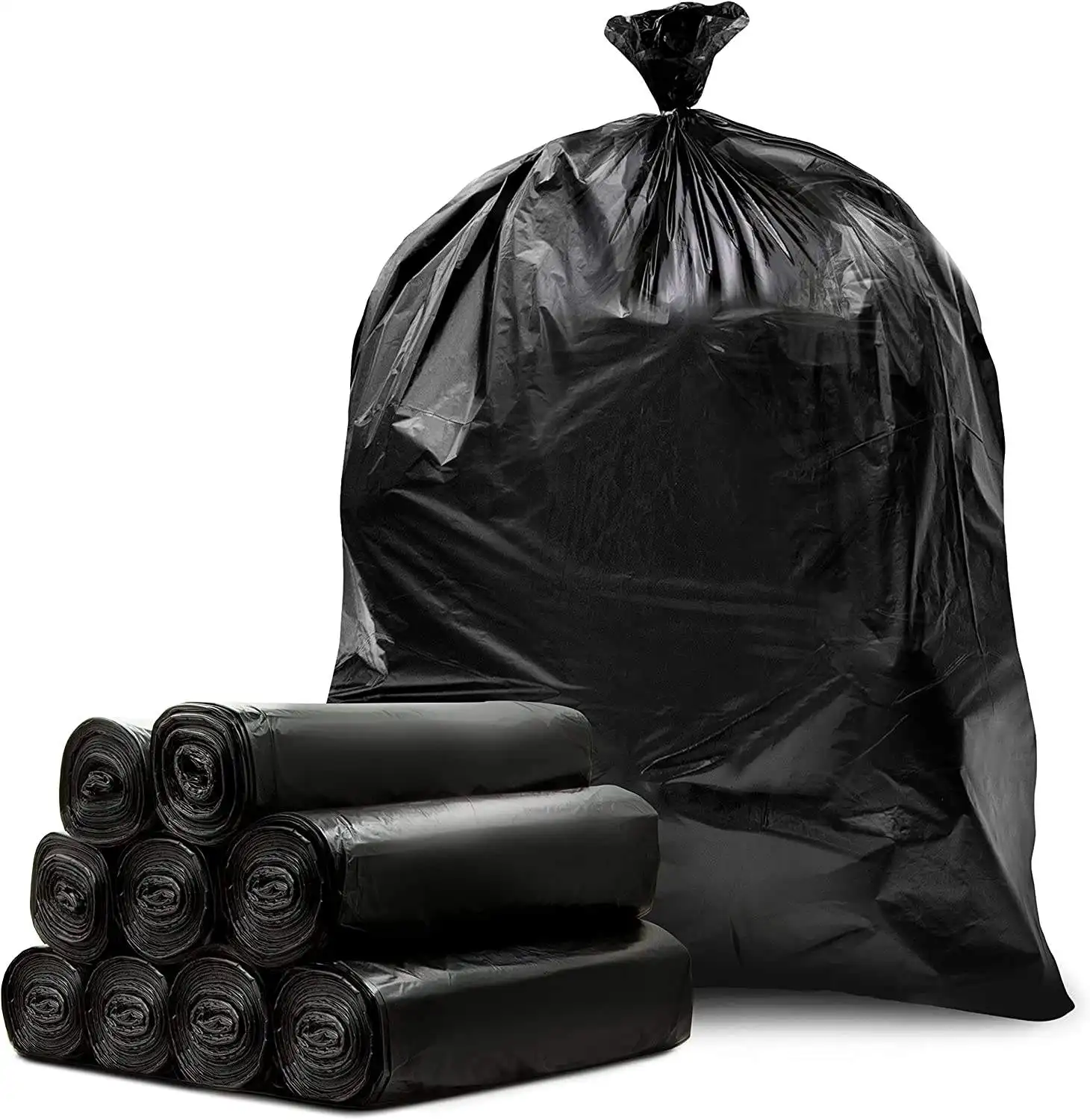 Eco Friendly Biodegradable Cornstarch Compostable Ecological Garbage Bag Black Trash Bags