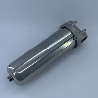 Système de traitement de l'eau pour toute la maison en acier inoxydable 304 de 5 pouces/10 pouces/20 pouces, préfiltre à sédiments en acier inoxydable de 40 microns