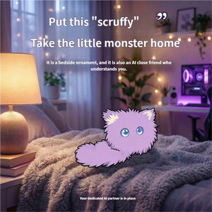 AI Curious Cat, Nuevo Juguete de Peluche Portátil, Muñeco IA con Ojos Emocionales, Interacción Educativa de Preguntas y Respuestas, Compañero de Escritorio con ChatGPT, Regalo de Cumpleaños para Niños - Product Image 6