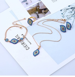 MOT2019005D Moyamiya Frida <span class=keywords><strong>Kahlo</strong></span> Ojo turco Bisuteria collar de la joyería Miyuki pendiente pulseras conjunto de joyas - Product Image 2